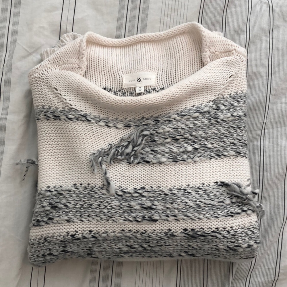 LOFT Lou & Grey fringe sweater